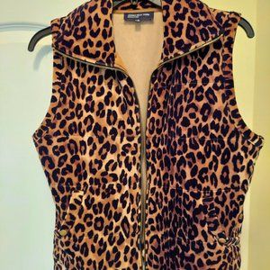 Leopard print vest - XL winter weight